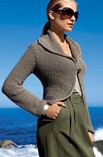 Lana Grossa KURZJACKE IM PERLMUSTER Cotofine